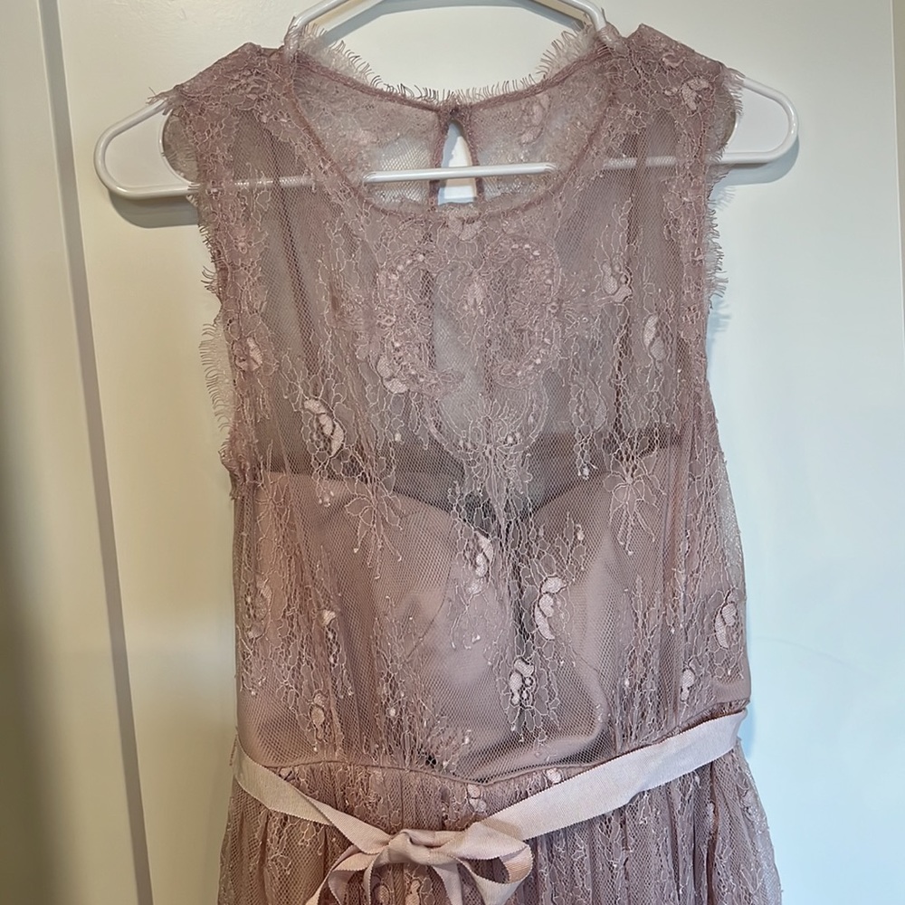 BHLDN Celia Dress (NWT), Rose Quartz Mauve, size 6